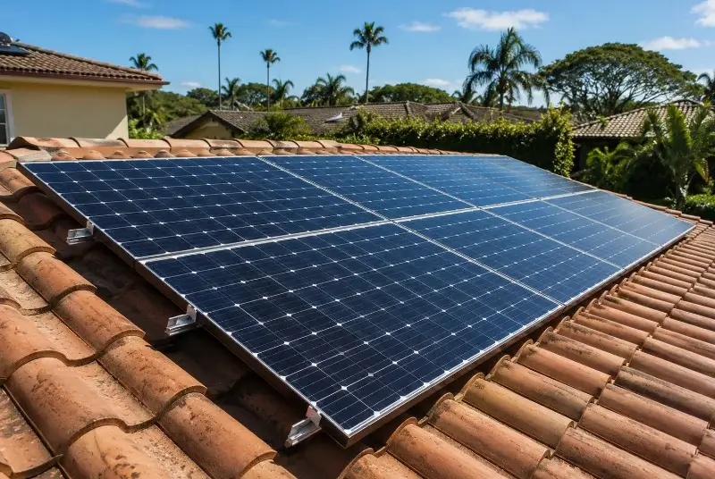 Installation de panneaux solaires à la Redorte